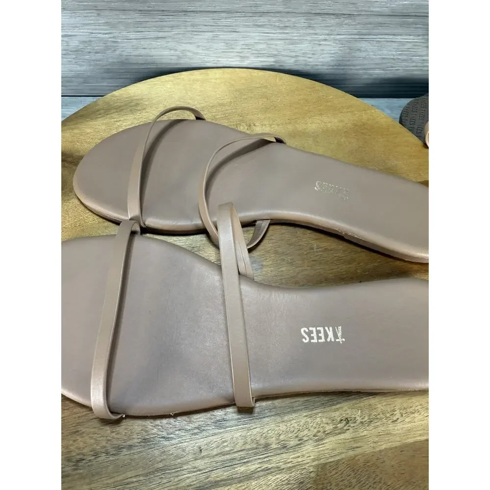 TKEES Sarit Sandel Pout Tan Size 9 Slip On